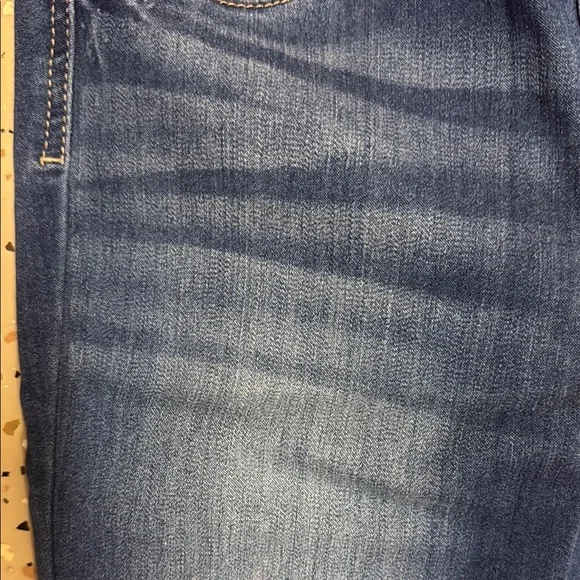 Women's Blue Flared Jeans - Picture 4 of 8